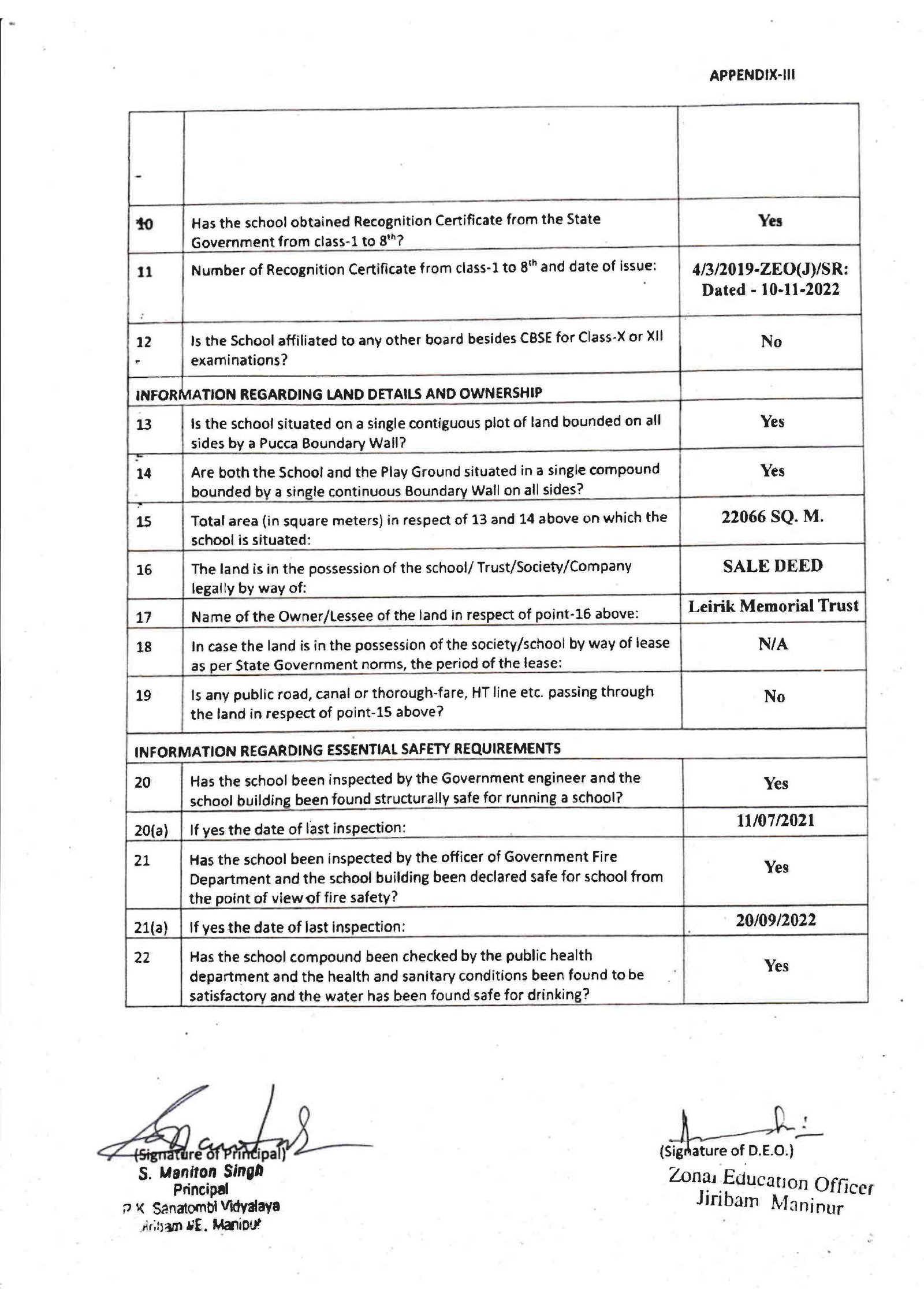 APPENDIX III Page 2 APPENDIX III Page 2